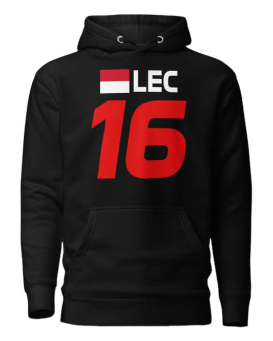 F1 Charles Leclerc Ferrari fleece Hoodie F1 RACE GEARS