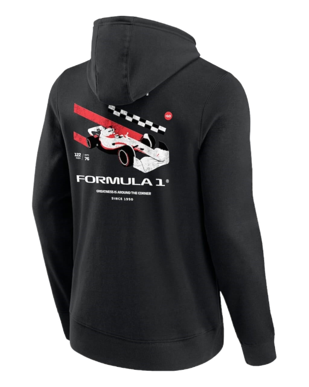 F1 Distressed Car Graphic fleece Hoodie F1 RACE GEARS