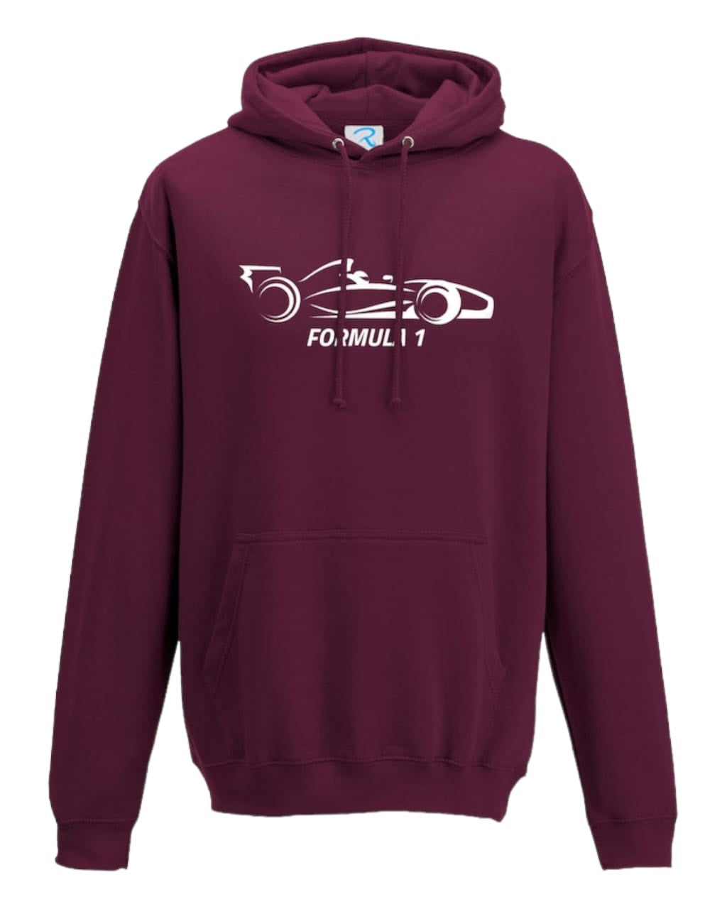 F1 Distressed Car Graphic fleece plum purple Hoodie F1 RACE GEARS