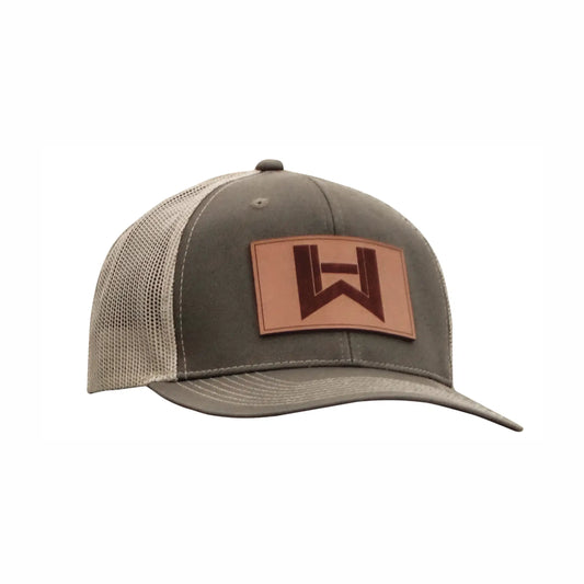 Leather Logo Patch Mesh-Back Cap - Custom Outdoor Headwear